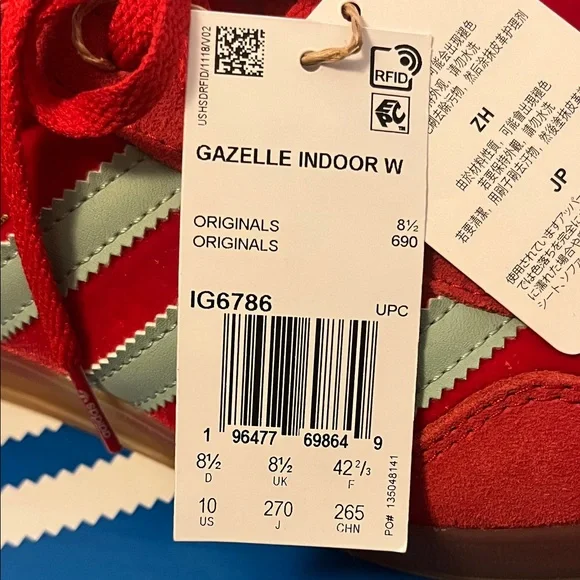 Adidas Gazelle Indoor Scarlet Trainers! - Picture 2 of 4